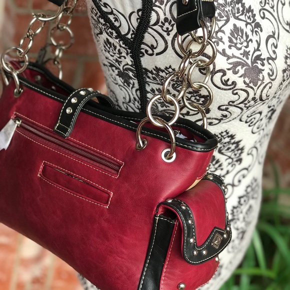 Montana west azetic collection chain handles bag - Picture 5 of 8